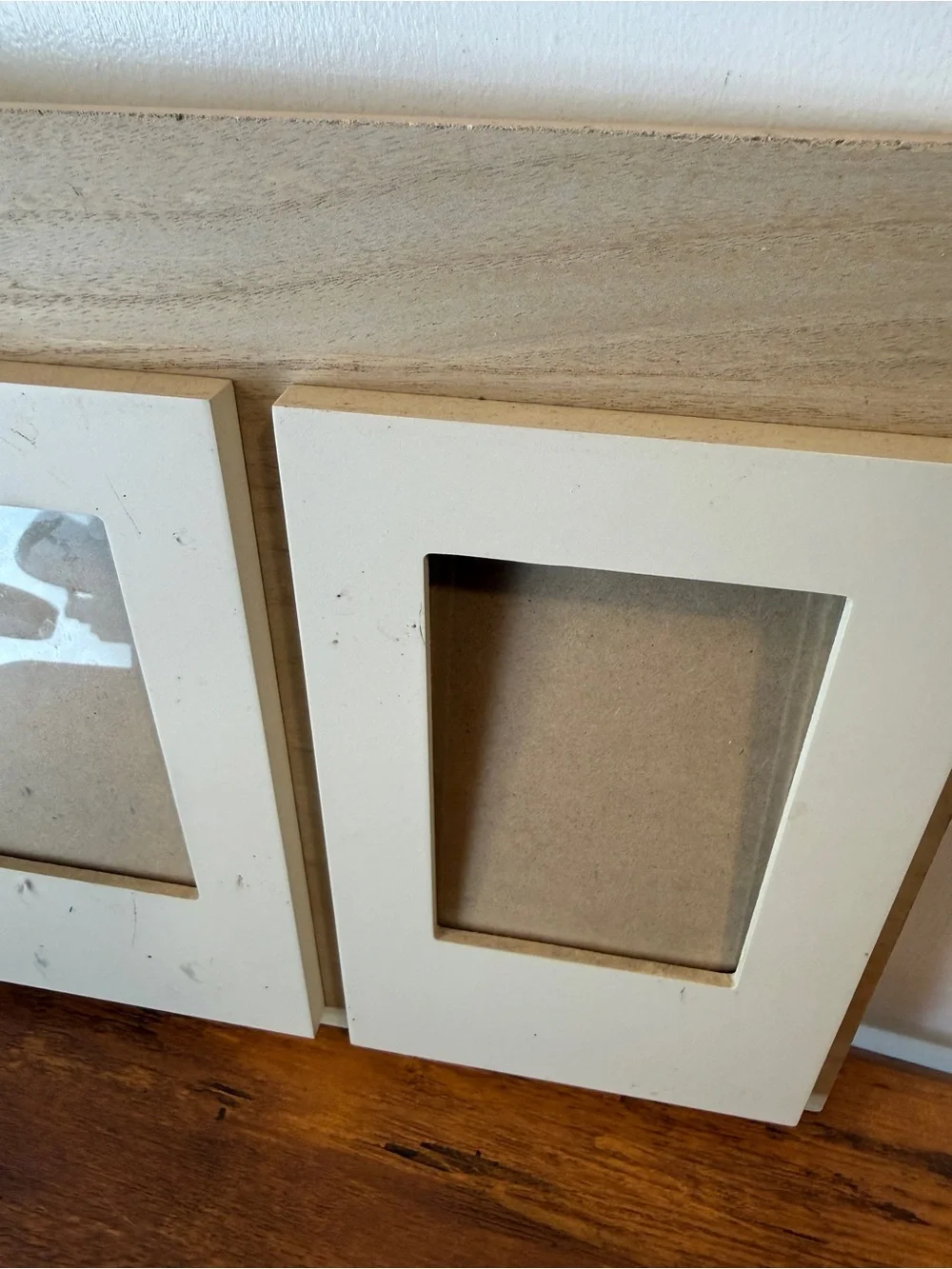 Beige Triple Photo Frame Wall Display